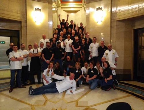 Industry leaders went back to the floor to support charity Only a Pavement Way (OAPA), preparing and serving lunch to 255 guests at the Freemasons’ Hall in Covent Garden, London.